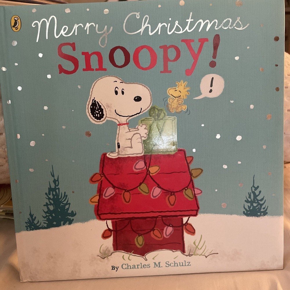 Merry Christmas Snoopy! Puffy Hardback Gift Book Charles M. Schulz Holiday Dog